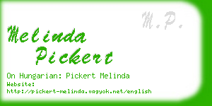 melinda pickert business card